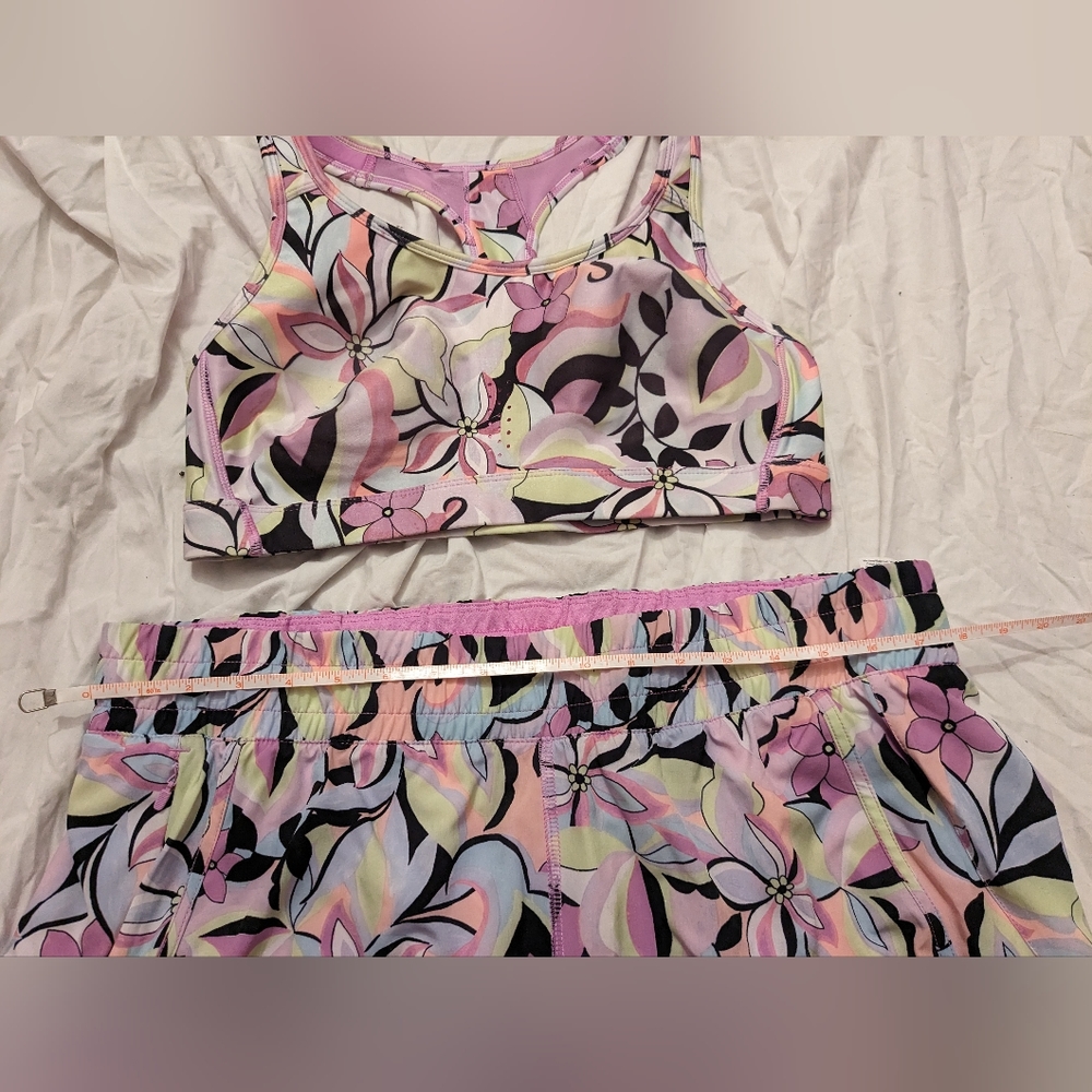 Shorts and sport bra sold separately if wish